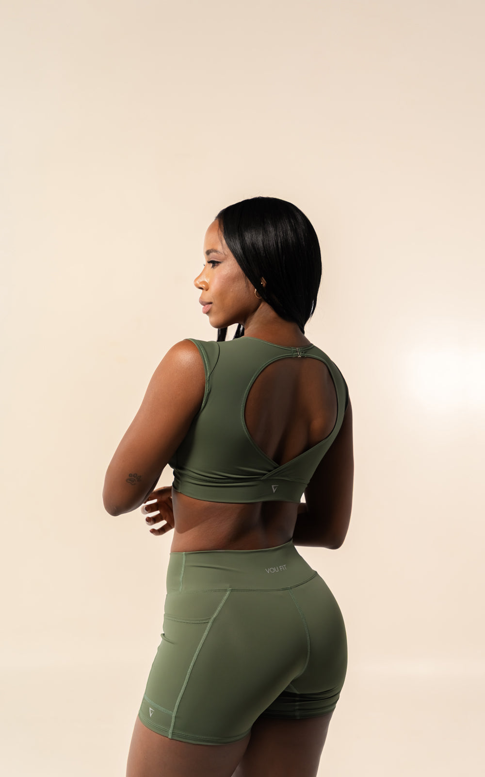 Crop Top Evo Verde militar