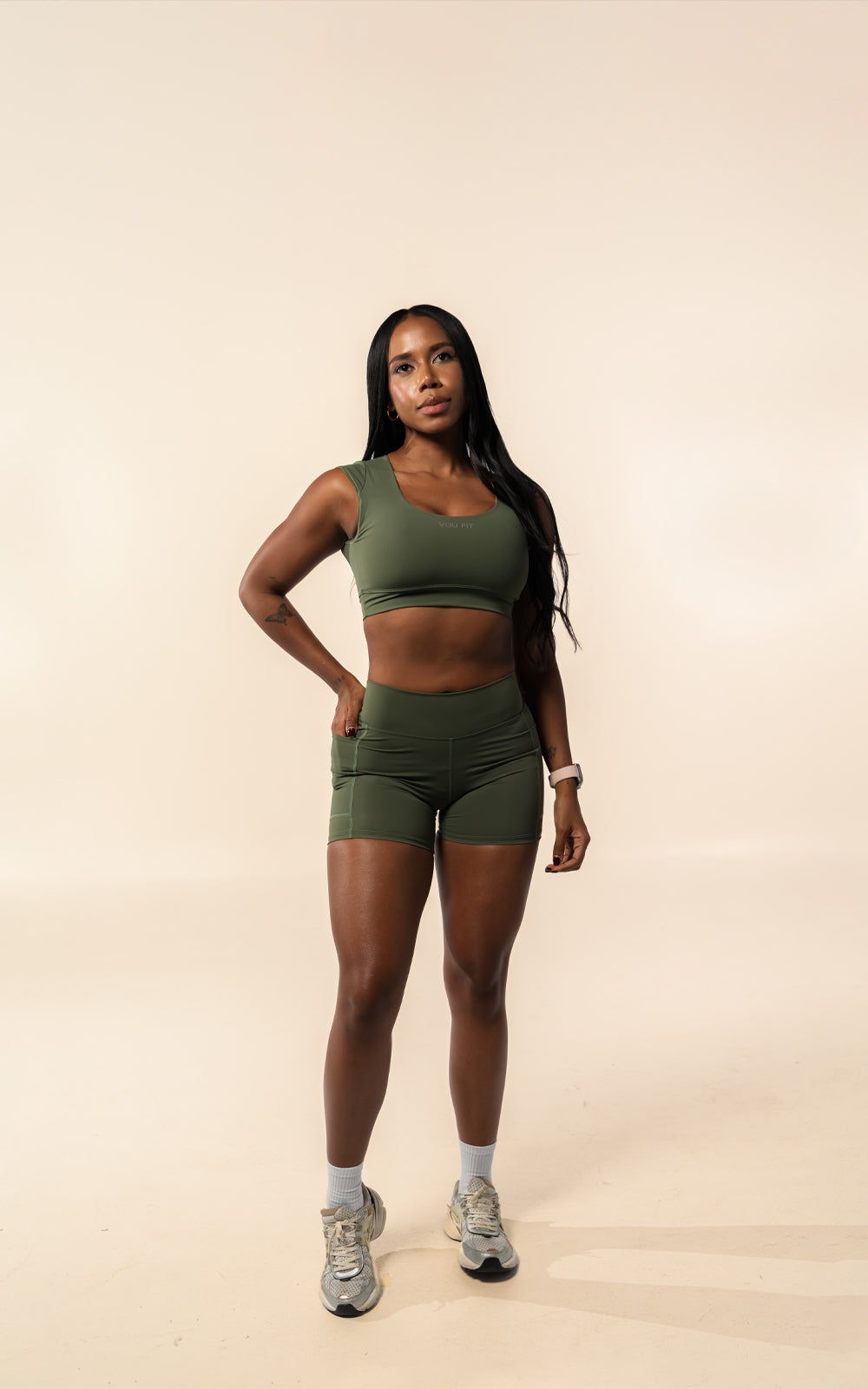 Crop Top Evo Verde militar