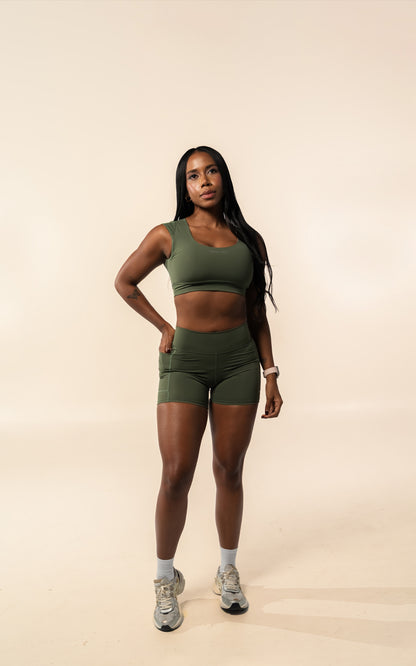 Crop Top Evo Verde militar