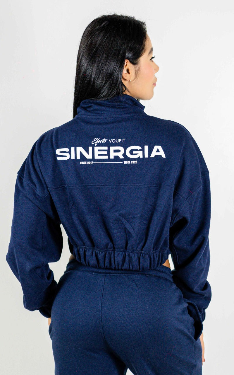 HOODIE CORTO BLITZ AZUL OSCURO
