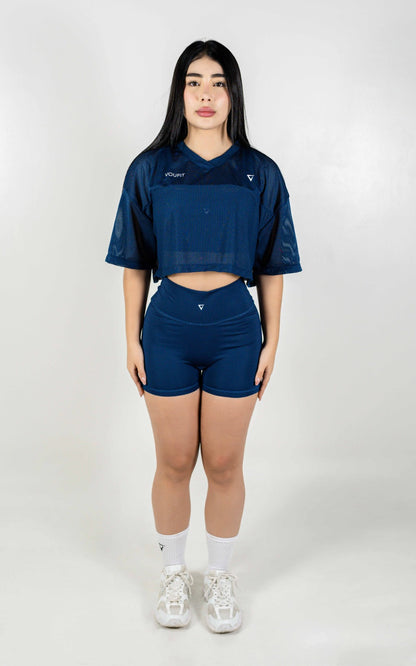 OVERSIZED SLAM CORTA AZUL OSCURO