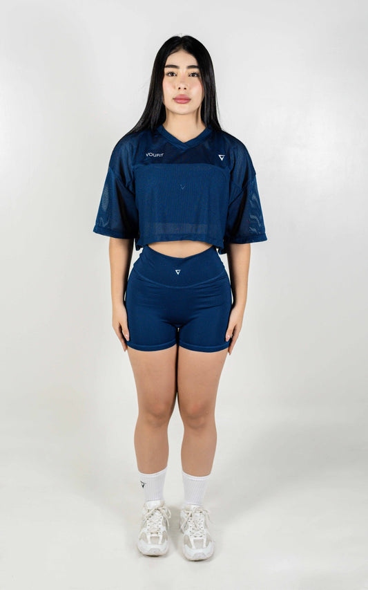 OVERSIZED SLAM CORTA AZUL OSCURO