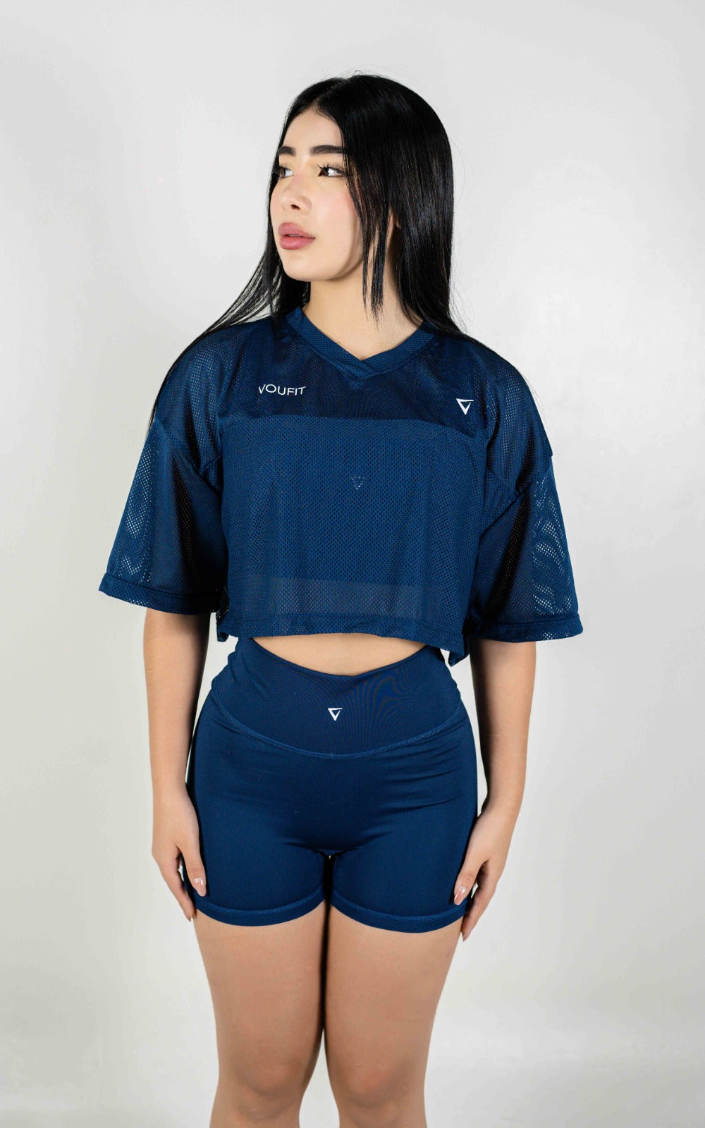 OVERSIZED SLAM CORTA AZUL OSCURO
