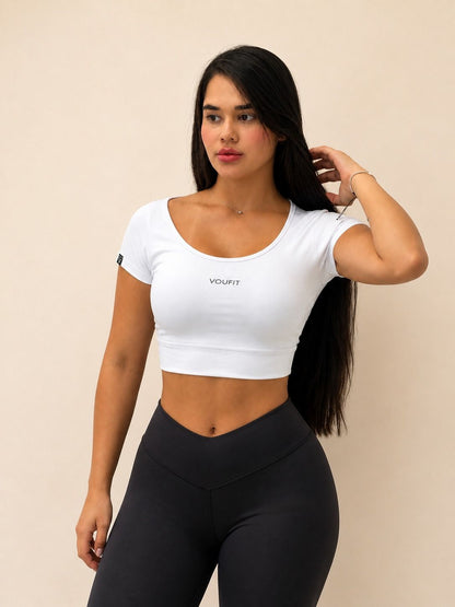 Top Manga Corta Blanco