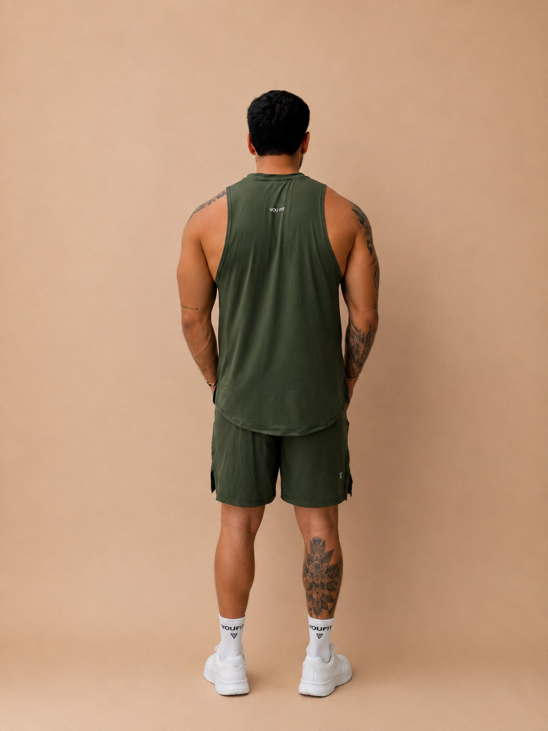 Camisilla Neck Summer Verde Militar
