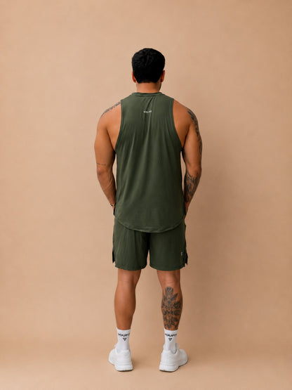 Camisilla Neck Summer Verde Militar