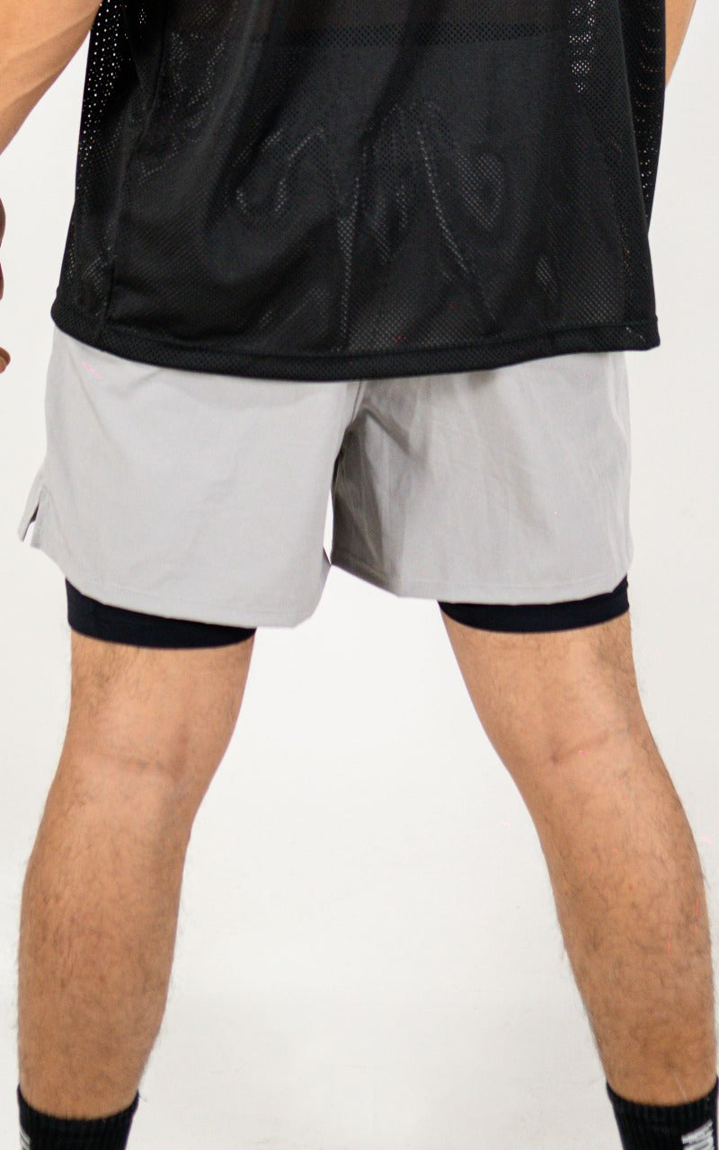 PANTALONETA FLEXI RUN GRIS CLARO