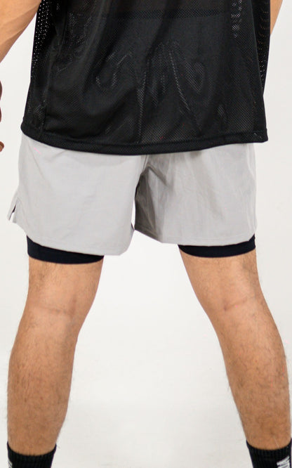 PANTALONETA FLEXI RUN GRIS CLARO