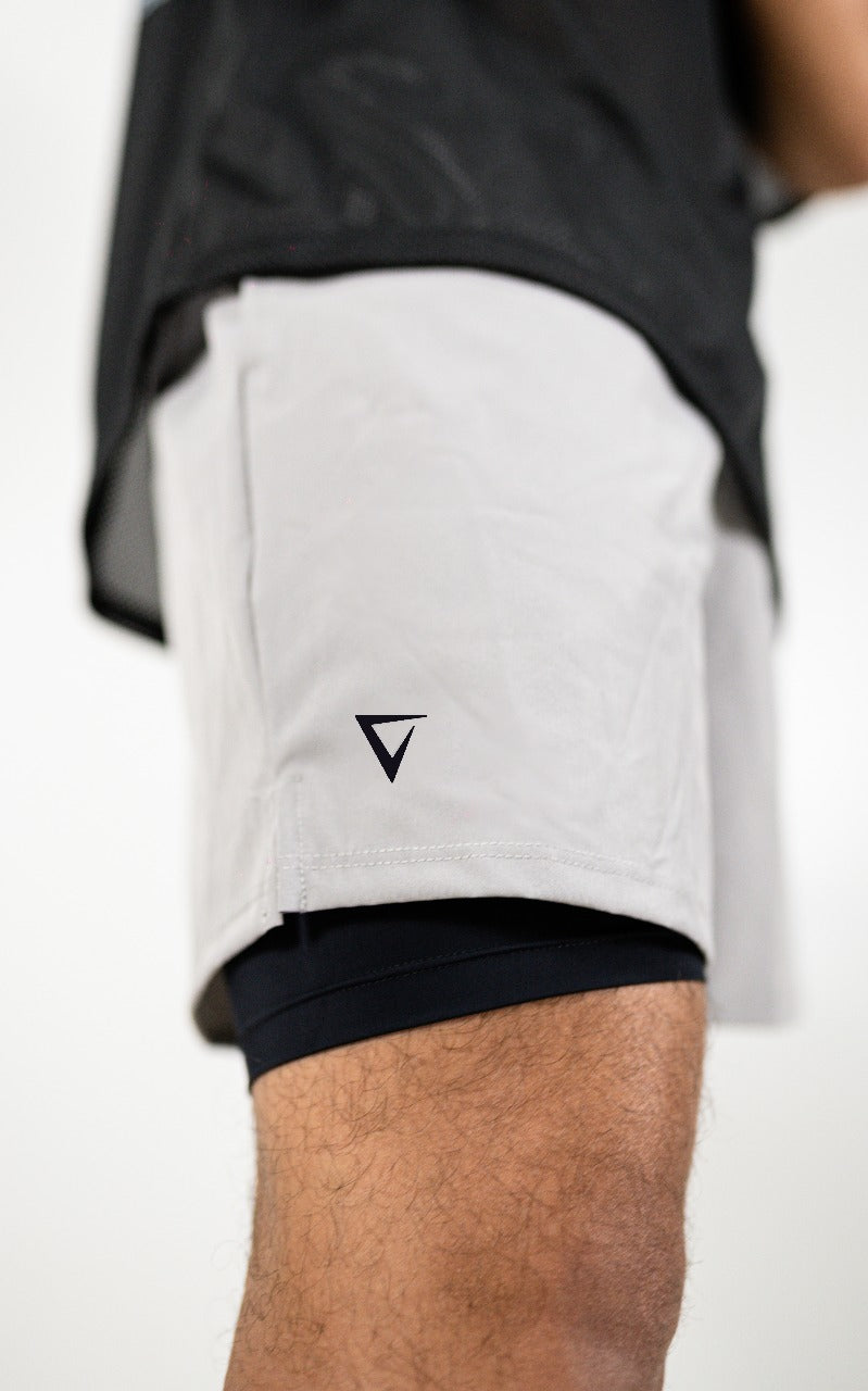 PANTALONETA FLEXI RUN GRIS CLARO
