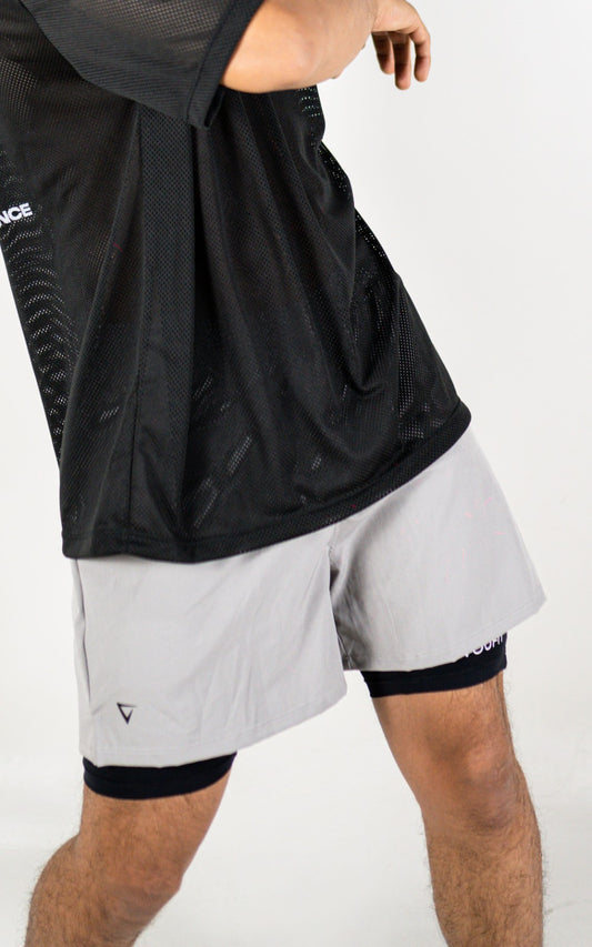 PANTALONETA FLEXI RUN GRIS CLARO