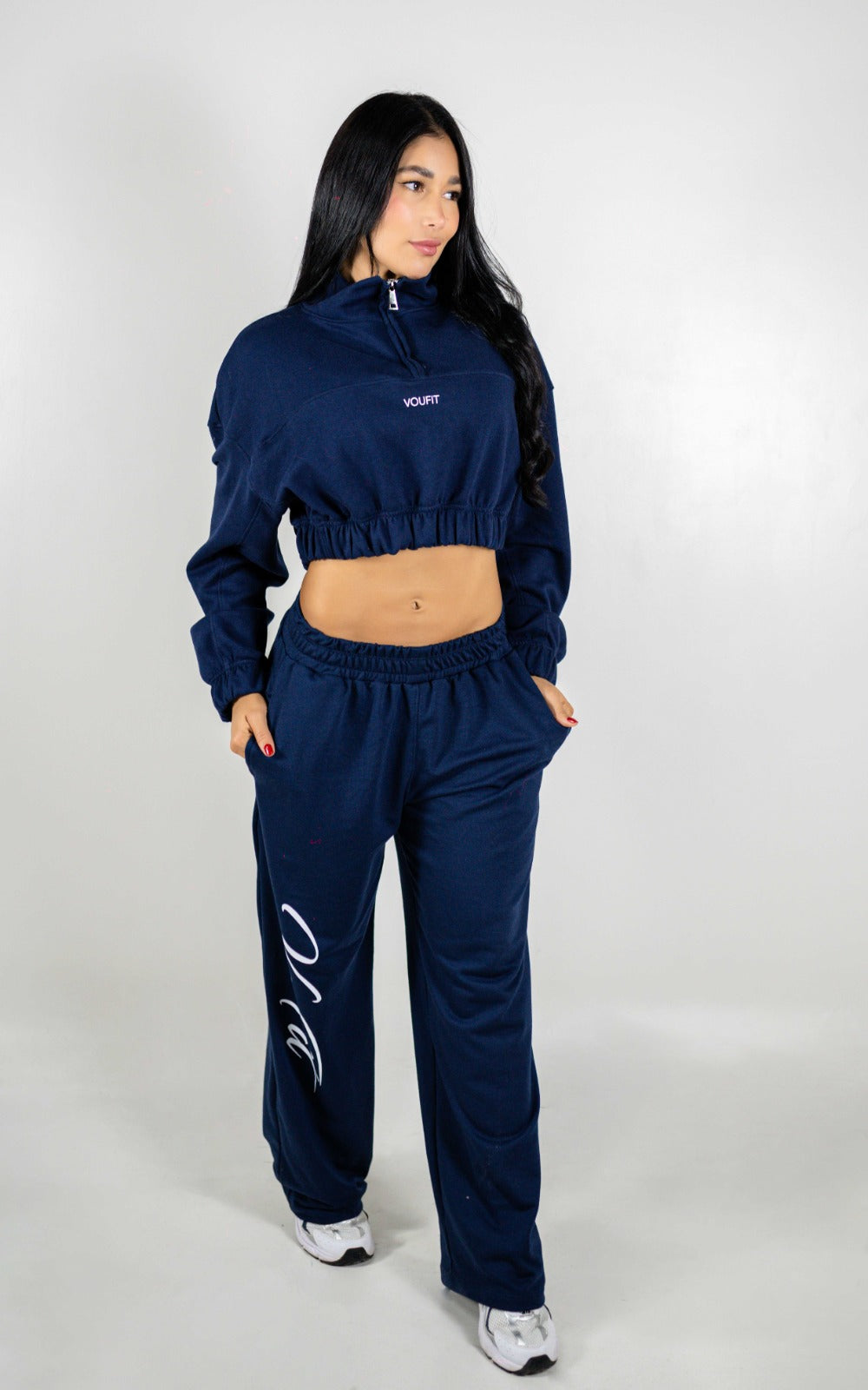 HOODIE CORTO BLITZ AZUL OSCURO
