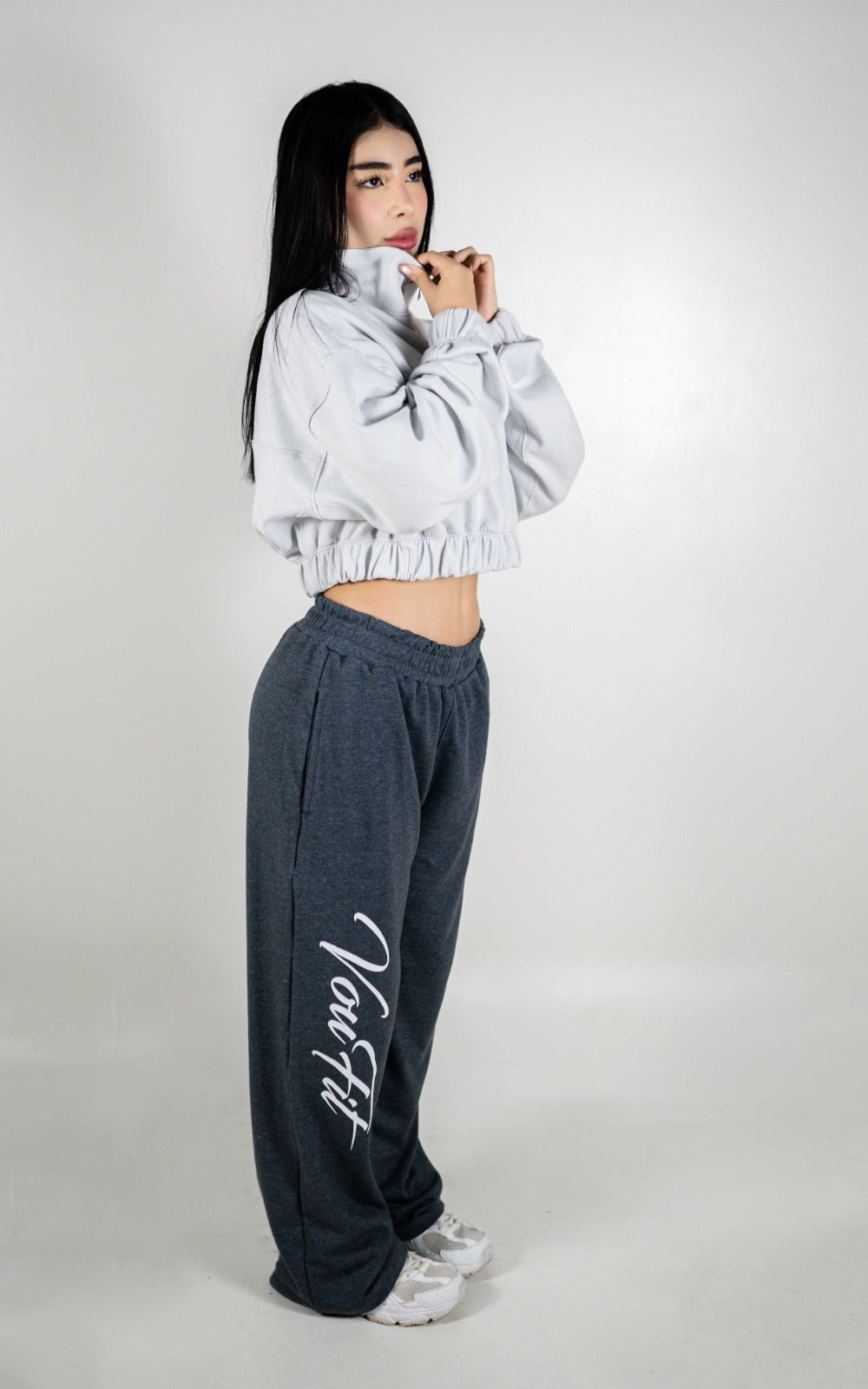 HOODIE CORTO BLITZ GRIS CLARO