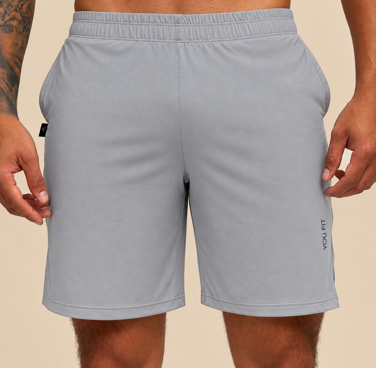 Pantaloneta Abertura Summer Gris Claro