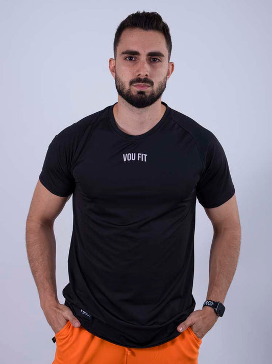 Camiseta Ranglan Negra - voufit