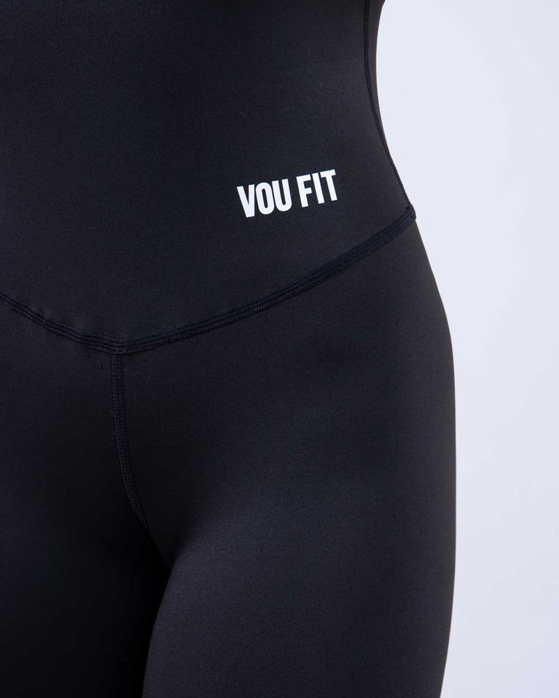 Enterizo Largo Athletic Push UP Negro - voufit