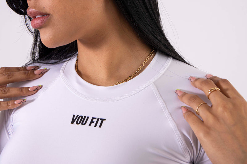 Top Manga Larga Blanco - voufit