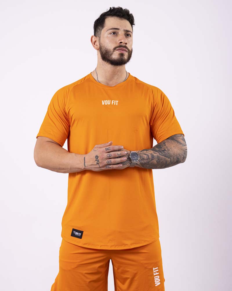 Camiseta Ranglan Naranja - voufit