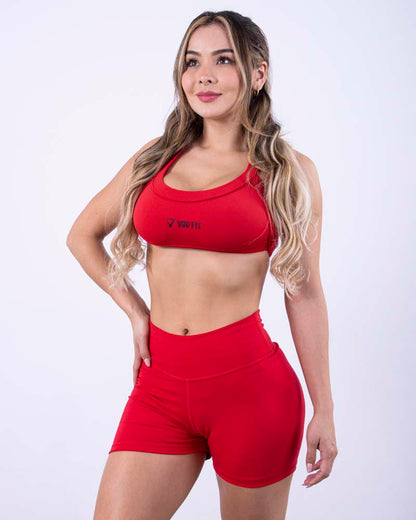 Top Strapless Rojo - voufit